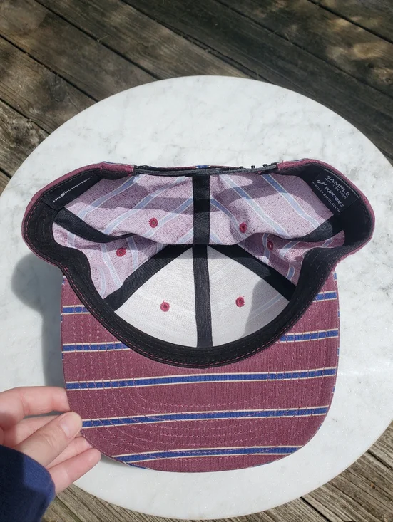 The Hundreds Striped Shirt Snapback Hat - Picture 4 of 7